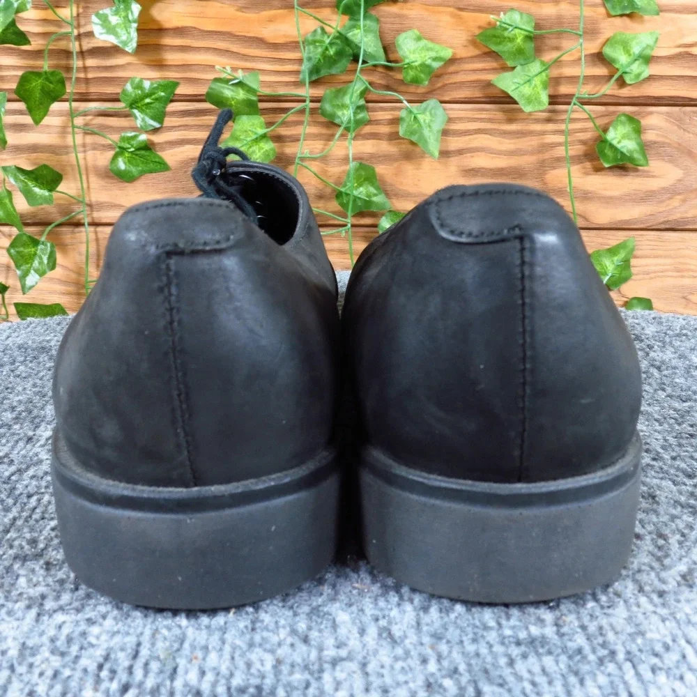 Easy Spirit 630113‎ Mens Oxford Shoes Size 10 Dress Formal Black Nubuck Leather